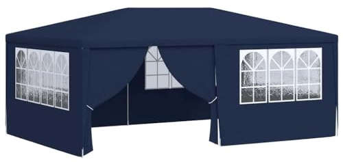 Tienda de Fiesta Profesional con Paredes Laterales 13.1'x19.7' Azul 90 g/m2