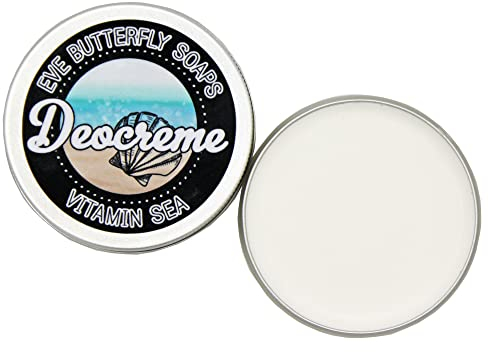 Deocreme Vitamin Sea | 50 g, aluminiumfrei, limited Edition, Duft nach Melone, Zitronenzeste, grünen Blättern