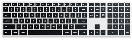 Satechi Tastiera Wireless Slim X3 𝗤𝗪𝗘𝗥𝗧𝗬 𝗨𝗦, Tastiera Bluetooth con Tastierino Numerico, Retroilluminata e Ricaricabile, per Mac, Windows e Android (Argento, Layout Americano)