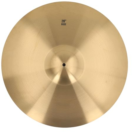 Crash-Becken, Drum-Becken-Paket, Splash-Crash-Becken, Messingbecken mit Klarem Klang für Professionelle Musik-Enthusiasten (20 Zoll