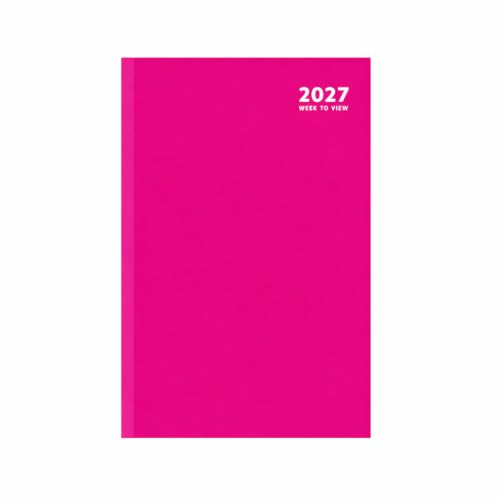 Sixstore 2027 A5 Veckokalender, Rosa – Vecka per Uppslag, A5 Planeringskalender 2027