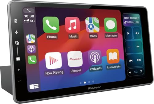 Pioneer SPH-DA97DAN-UNI2-2DIN mediacenter, 9,0 kapacitiv pekskärm, med Wi-Fi, Bluetooth, Apple CarPlay, Android Auto och DAB+, med DAB-antenn