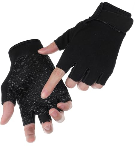 APLZGMG Mitaines – Gants de cyclisme antidérapants pour homme et femme, mitaines tactiques et de cyclisme, respirantes, pour la pêche, le vélo, l'exercice, l'escalade, (taille L)