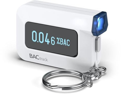 BACtrack C6 Schlüsselanhänger Atemalkoholtester | Professionelle Genauigkeit | Optionale drahtlose Smartphone-Konnektivität | Kompatibel mit Apple iPhone, Google & Samsung Android-Geräte
