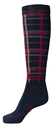 Cavallo Sea Strumpf in darkblue-red Herbst- Winter 2020/2021, Größe:36
