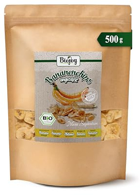 Biojoy BIO bananchips, torkade, osötade, 500 g | Osvavlade, utan tillsatt socker