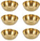6-teilige Gold-Edelstahl Snackschalen - Runde Mini Dipschalen, Saucenschälchen zum Dippen, 8.2 x 2.7 cm