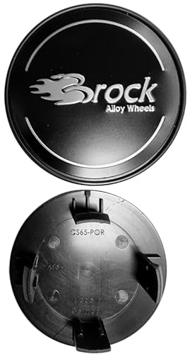 4 stycken original Brock navlock 65 mm svart matt EM136 set om 4 navkapslar, fälgkåpor hjulnavkapslar, navskydd, fälgnavskydd, hjulnavskydd