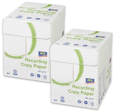 aro Kopierpapier Druckerpapier Universalpapier DIN A4-80 g/m² Diverse Mengen (Aro Recycling 5000 Blatt & 1x HLKauf-Produkt)
