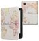 kwmobile Klapphülle kompatibel mit Kobo Clara BW/Clara Colour/Tolino Shine (5) / Shine Color Hülle - eReader Case - Travel Schriftzug Schwarz Mehrfarbig