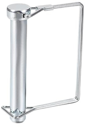 DTGN 12mm x 80mm (Dxl) Perno Bloccaggio Albero - 1pz - BENE per Rimorchi Agricoli Prato - Perno Accoppiatore Quadrato Acciaio Carbonio - Tono Argento