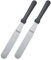 Westmark 2 Palettes, Couteaux à Pâtisserie Professionnels Master Line - Droit et Flexible, Taille de lame 3 x 18 cm, Longueur 30 cm - Noir, Argent, 312122E3