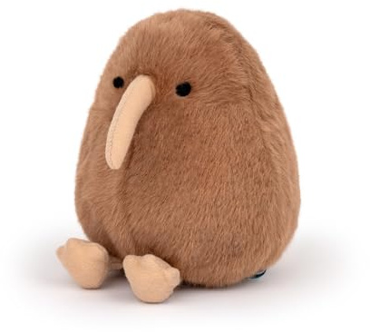 Adorlynetty Kiwi Bird 5 inches Stuffed Animal Little Kiwi Bird Plush Toy - Realistic 5inch Brown Kiwi Bird Stuffed Animal, Cute Little Bird Kiwi Plushie as Gift for Your Kids Friends
