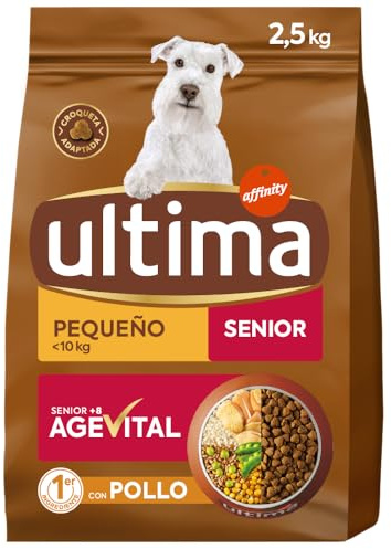 Ultima Nourriture pour Petits Chiens Seniors au Poulet - 2,5 kg