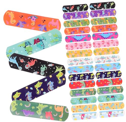 Veemoon 150 piezas Unidades de Apósitos Hemostáticos Flexibles de Dibujos Animados Transpirables para Heridas Adhesivos Seguros y Elásticos para Cuidado Infantil