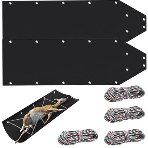 Luge de jeu - 60 x 5 x 5 cm Poids : 680 g Traîneau de traîneau de cerf durable de 45 pouces, transporteur d'extérieur utilitaire d'hiver | transport résistant pour la chasse