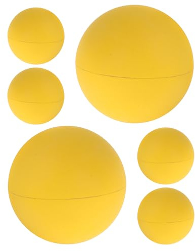 GLEAVI 6 Palline da Allenamento per Racquetball in Gomma ad Alto Rimbalzo Palla Rimbalzante per Squash e Giochi di Coordinazione Occhio-Mano Set Resistenti per Allenamento Reattivo