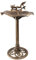 My Garden Bird Bath 84CM Freestanding With Base Bronze Effect Traditional Bird Feeder, Figurines, Bath Feeding Station Clam Shell Design Perfect For Outdoor Patios Garden Deck (84cm-Simple Base)
