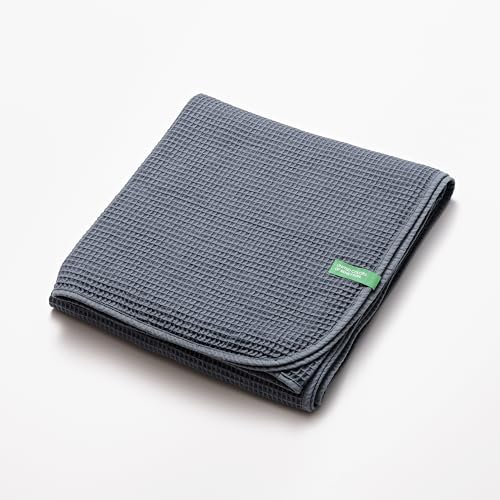 UNITED COLORS OF BENETTON. Manta 140x190cm 200gsm 100% algodón Azul Oscuro Neutral be