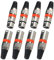 3-poliger XLR-Anschluss, XLR-Kabelanschluss männlich und weiblich für DMX-Signalkabel oder Audio-Mixer-Mikrofonanschluss (Metallgehäuse, 4 Sätze rot)
