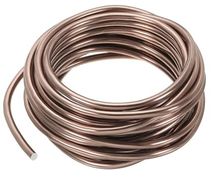 PATIKIL 5mm x 15 Piedi Filo di Allenamento per Bonsai, Steli di Filo Floreale Filo Albero in Alluminio Anodizzato per Fissaggio Rami Giardinaggio, Marrone