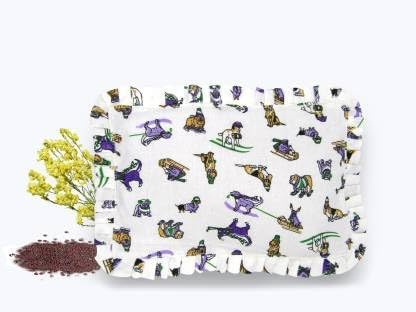 Almohada de bebé para recién nacidos con relleno de semillas de mostaza