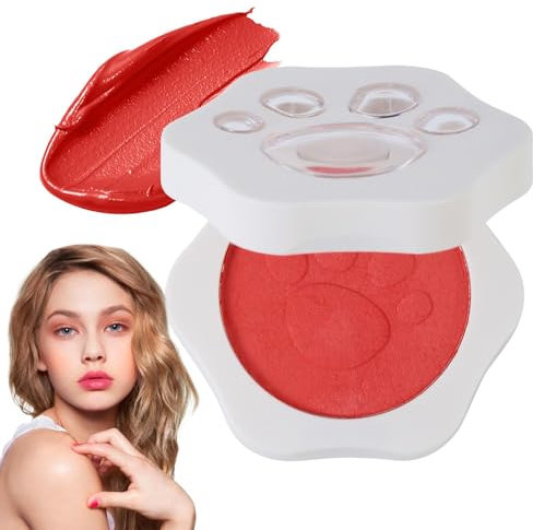 Long Lasting Lip and Cheek Tint, Lightweight Cheek Tint for a Natural Look, Easy to Apply Blush Products, Natural Glow Matte Mud Blush for Cute Youthful Makeup, Girls, Teens
