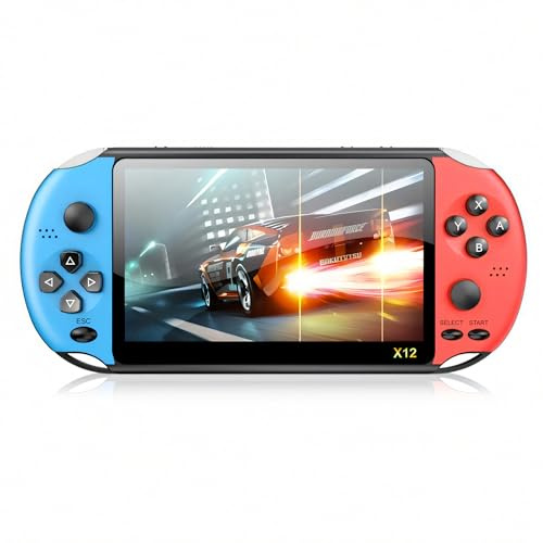 Retoo Console da gioco oltre 1000 giochi, console per videogiochi, console per videogiochi, console per bambini, adulti, schermo LCD, supporta diversi formati