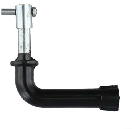 Tirador de puerta de caldera de hierro para chimenea, construcción de hierro resistente, accesorio de repuesto para uso a altas temperaturas