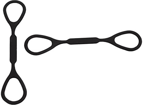 Ensemble D'anneaux de Bouchée de Trompette en Silicone - Résistez le Glissement Diapositives la Valve Cloche - Accessoire Pratique pour les Trompettistes Black