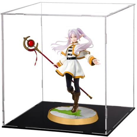 Noowye Vitrine en acrylique d'anime avec figurines de gel - Statue d'anime - 20 cm - Modèle debout avec sol - Personnage de dessin animé - Figurine PVC - Ornements de bureau