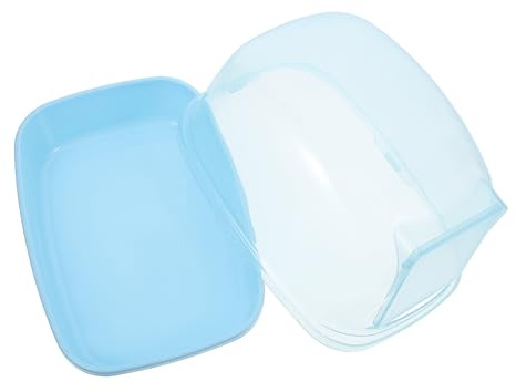 VICASKY Bain de Sable Transparent pour Hamster Abs Bac Compact et Facile à Nettoyer Toilette Hygiénique pour Gerbilles et Petits Rongeurs