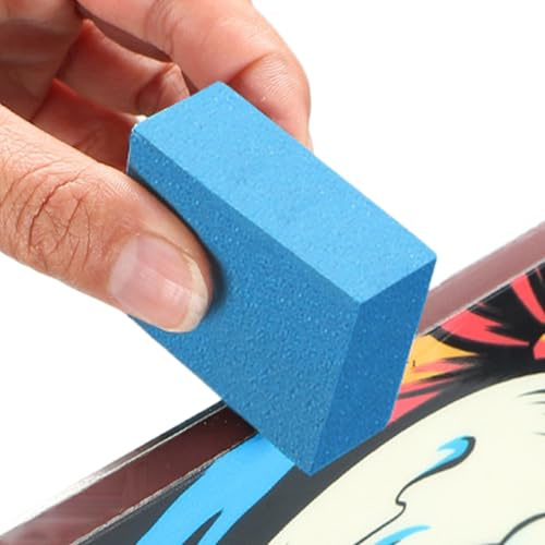 Genérico Bloque Abrasivo De Goma: Piedra De Esquí para Eliminar Rebabas, Bloque De Afinación De Esquí De Grano 60 Y Pulido De Bordes para Esquís Y Tablas De Snowboard Preparación para Competici