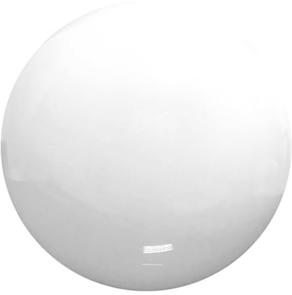 EXTRUMOL - Bola Farola Exterior - Recambio tipo Globo - Alumbrado Público - Exterior - Policarbonato Blanco - Medidas: Ø 30 cm - Boca: 12 cm