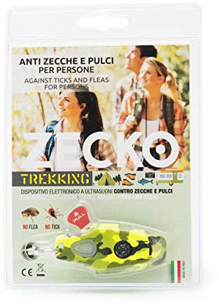 BRUER ZECKO per Tenere lontane PULCI e ZECCHE per Persone - Dispositivo elettronico