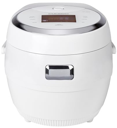 CUCKOO CR-1020F | 10-Cup (Uncooked) Micom Rice Cooker | 16 Menu Options: White Rice, Brown Rice & More, Nonstick Inner Pot, Designed in Korea | White