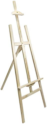 Vetrineinrete® Cavalletto pittorico in Legno Leggero inclinabile Altezza 70 cm per Pittura o Esposizione di Tele Quadri e Foto arredo casa 53841 P37