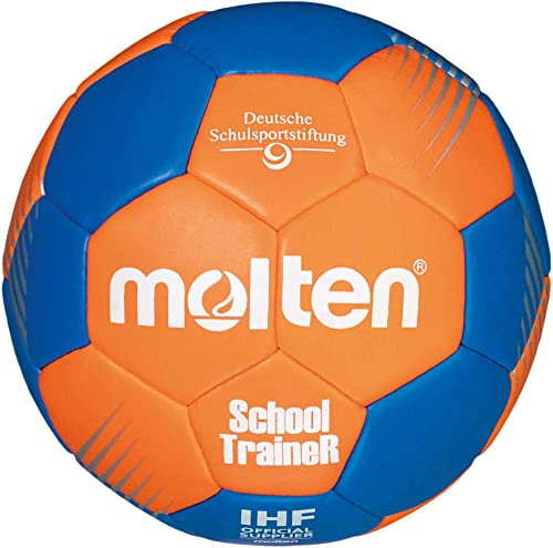 Molten SchoolTraineR Balon de Balonmano Orange/Blue 0