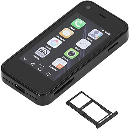 Mini Smartphone XS13 3G, Telefoni Cellulari WiFi da 2,5 Pollici per Android, 1 GB di 8 GB ROM Quad Dual SIM Slot Smartphone Carino, Piccolo Cellulare Tascabile per Bambini (Nero)