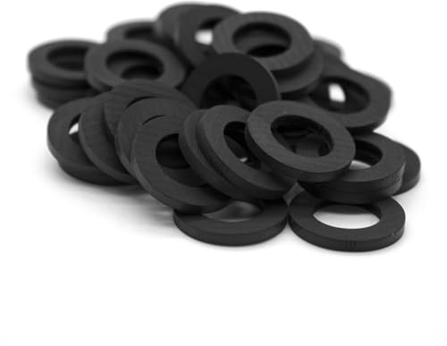 DOJA Barcelona | Guarnizione Piatta Gomma | 1/2 | 25 Unità | Guarnizione O'Ring Lavandino, Rubinetto, Doccia | Guarnizioni Piatte Idrauliche Doccia | Rondelle Piatte in Gomma per Bagno, Cucina