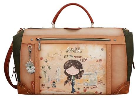 Anekke - Wochenendtasche, camel, 49 x 30 x 21 cm, Vintage
