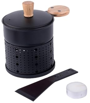 Raclettes à la Bougie, Mini Ensemble de Poêles à Raclette Au Fromage, Mini Poêles à Raclette Set Antiadhésif pour Fromage Fondu Oeuf Frit