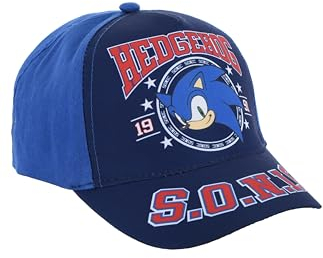 Sonic The Hedgehog Baseball Kappe für Jungen, Klassisches Design Jungen Sommermütze für Kinder, Geschenk für Jungen | Blau