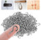 vsshe Crochets À Vis, 250Pcs Crochets à Visser, 1/2 pouces crochets à vis de plafond, Vis à crochet lourde, Crochets de Plafond à Visser pour intérieur,Extérieur,clés,décoration de Noë,argent (2*1cm)