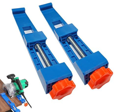 Circular Saw Guide Rail - TRACOMPAN 2Pcs Adjustable Cutting Machine Base Guide for Precision Woodworking Cuts | Electric Circular Saw Milling Positioning Clamp | Cutting Positioning Tool