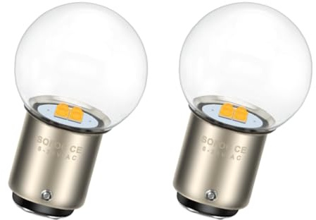 SOFOC P21/5W 1157 BAY15D G25 Glödlampa Varmvit Backljus LED 6V 12V 24V Kompatibel Med 6-30V AC/DC 4SMD DRL Interiörljus Dimljus 2Pcs