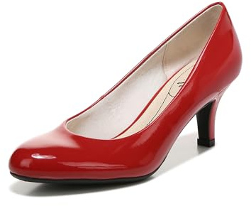 LifeStride Womens Parigi Pumps Fire Red Patent 8 M