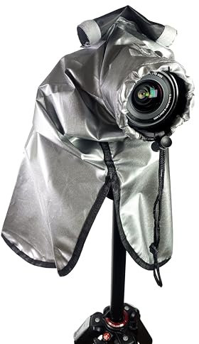 Jarotalo Camera Rain Cover Extra-Long Coat - Waterproof Weather Sleeve Covers DSLR Cameras Gear Lens and for Tripod