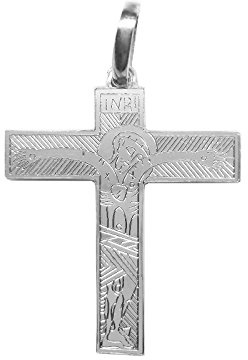 Sebaoth Colgante Cruz de las Familias - Camino Neocatecumenal - Plata Ley 925m - Tamaño a elegir (2,70 cm)