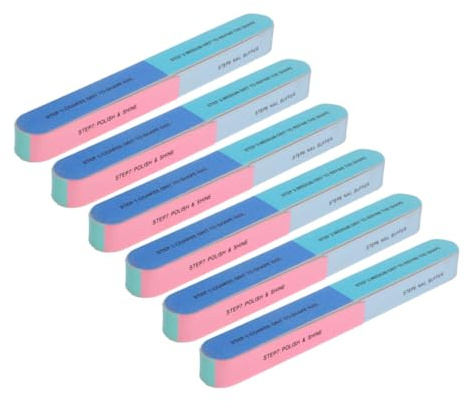 HONITANO 12 piezas Bloques Pulidores de Uñas de Caras Herramientas de Manicura para Mujer Borradores de Uñas Reutilizables y Lavables para Dedos y Pies